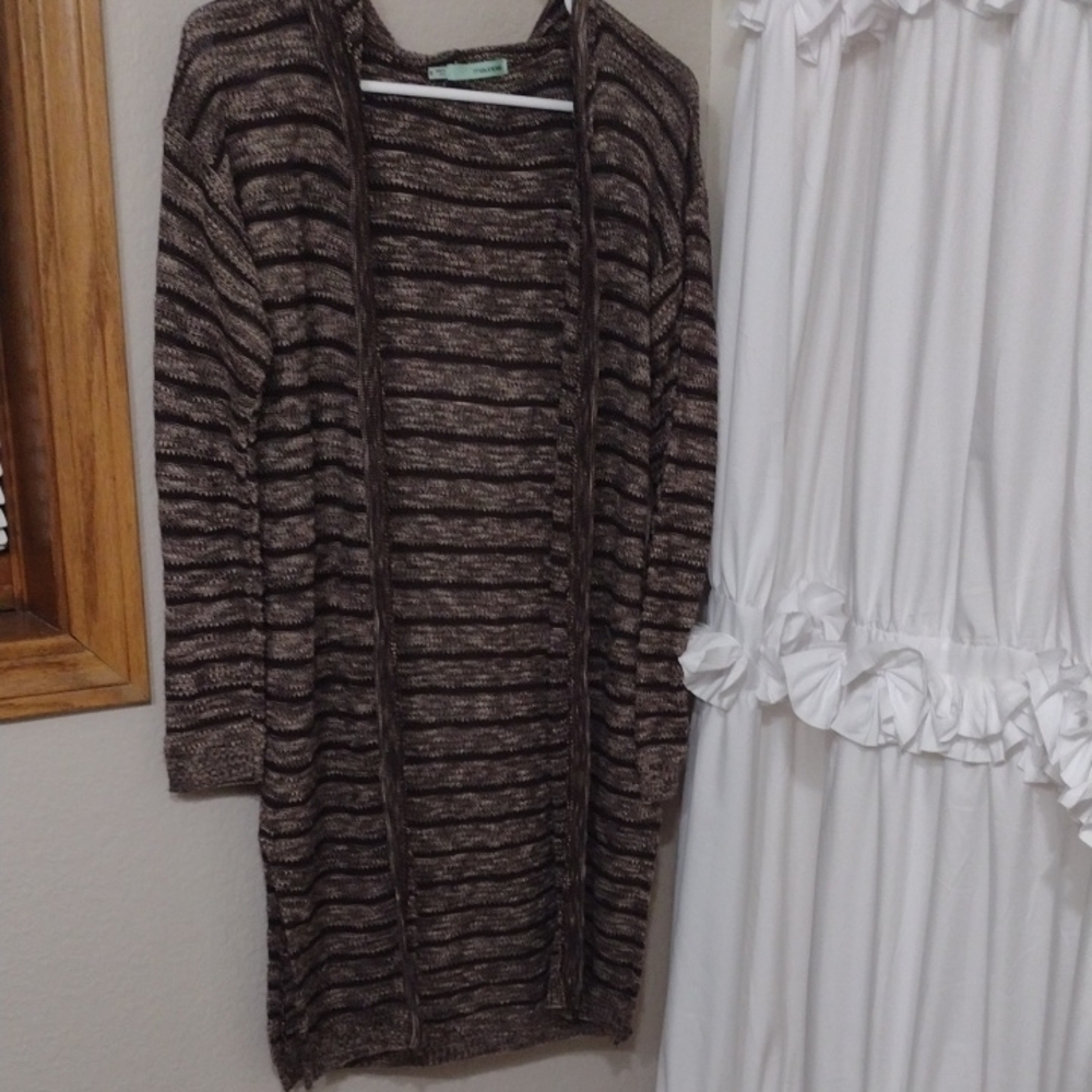 Striped Brown Women's Sweater